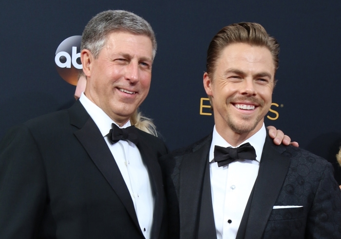 Julianne was joined at the Emmy Awards by her father Bruce Hough and her brother Derek Hough