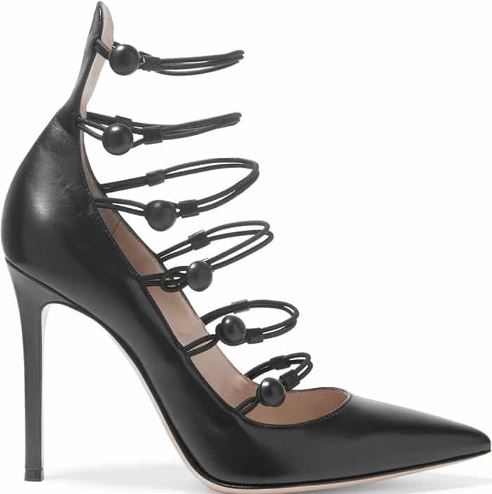 Black Gianvito Rossi "Marquis" Strappy Pumps