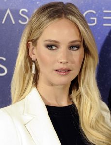 Jennifer Lawrence Promotes 'Passengers' in Crystal Roger Vivier Sandals