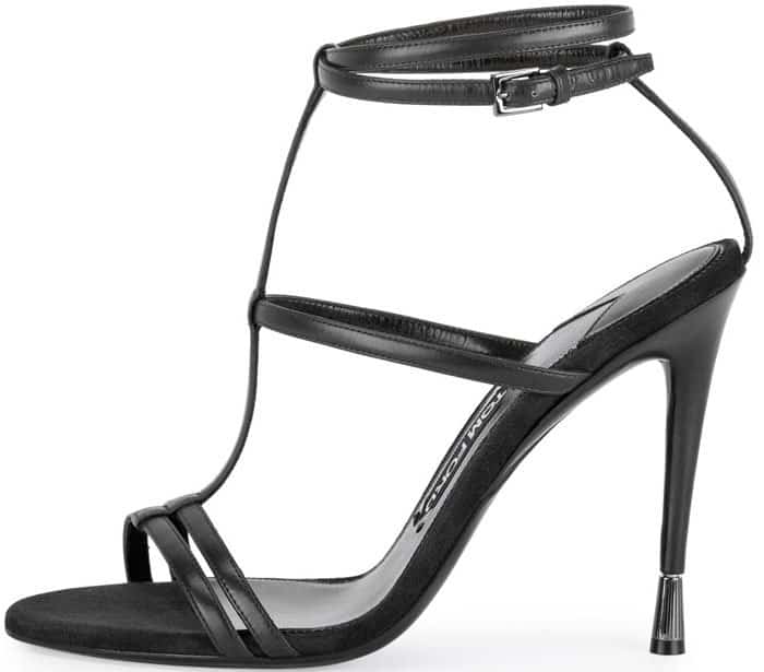 Tom Ford Leather T-Strap Sandals