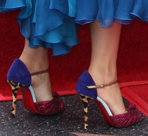 Blake Lively Honors Husband in Christian Louboutin 'Marchavekel' Sandals