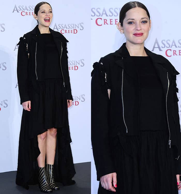 Marion Cotillard exudes confidence with her radiant smile and playful poses