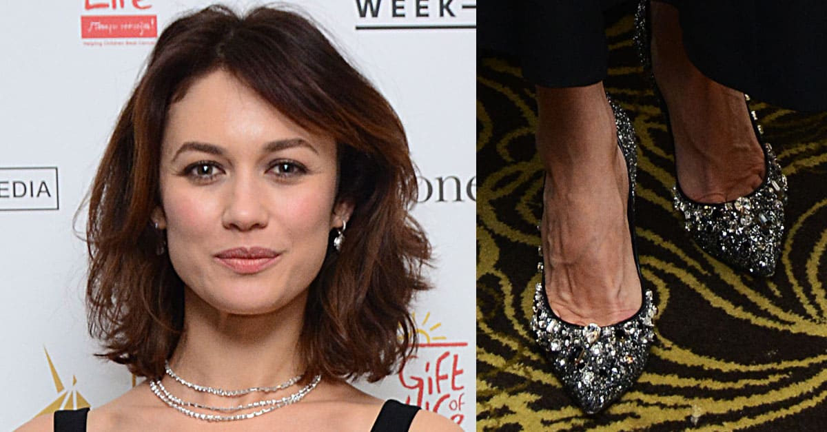 Olga Kurylenko Classy in Casadei Pumps at Golden Unicorn Awards