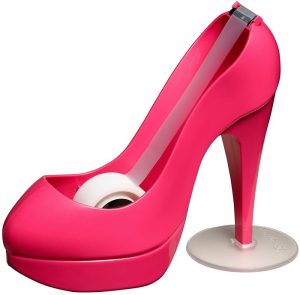 High Heel Shoe Tape Dispenser in Black, Pink, Red, and Zebra