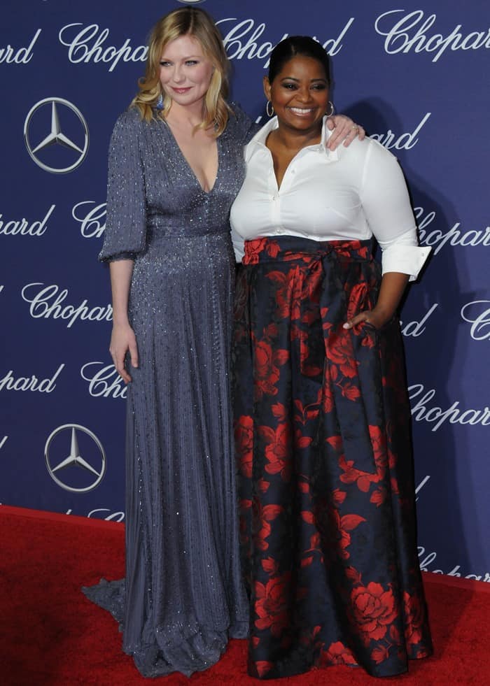 Kirsten Dunst posed for photos with Oscar winner Octavia Spencer