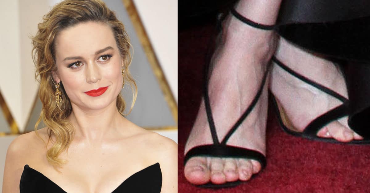 Oscars Brie Larson Gorgeous In Aquazzura Casanova Sandals 2548