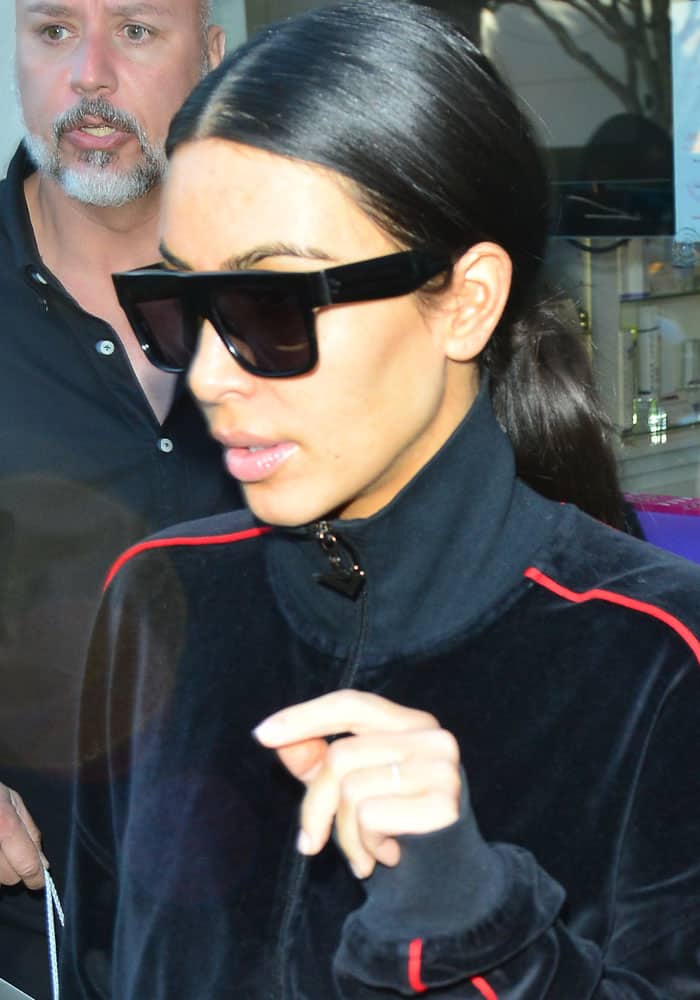 Kim Kardashian Gets Pampered in Yeezy 'Boost 350 V2' Sneakers