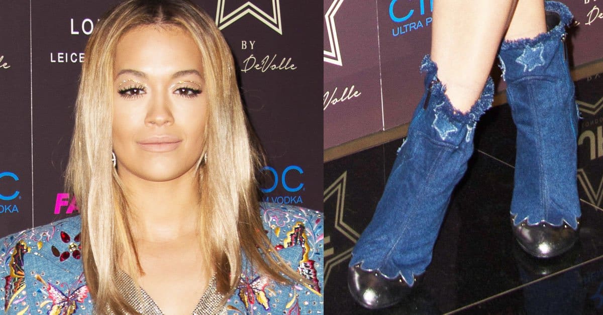 Rita Ora Supports Stylist's Shoe Line in Kyle De'Volle x JF London Boots