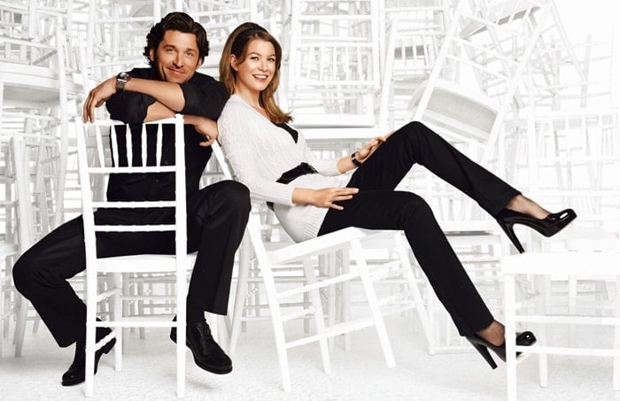 Ellen Pompeo and Patrick Dempsey from ABC's hit show Grey's Anatomy were featured as the faces of the clothing store New York and Company in October 2006