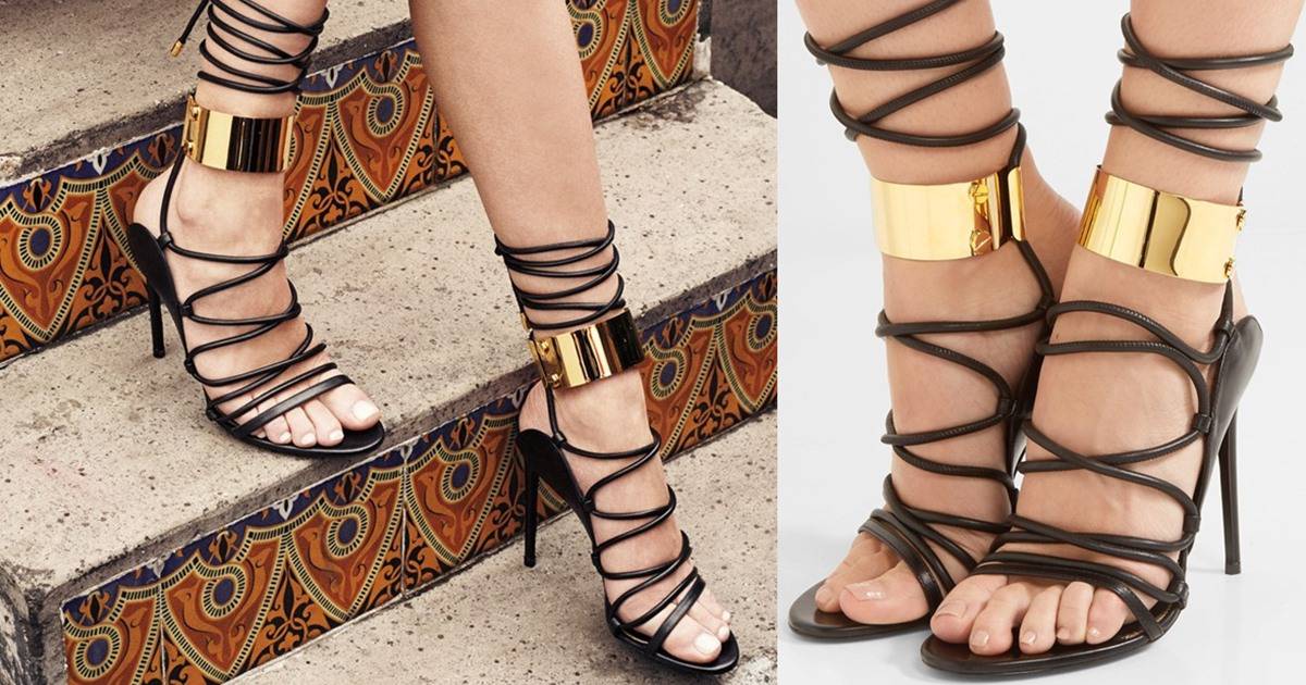 Tom Ford's Sandals Are Embellished with Flexible Gilded Ankle Cuffs