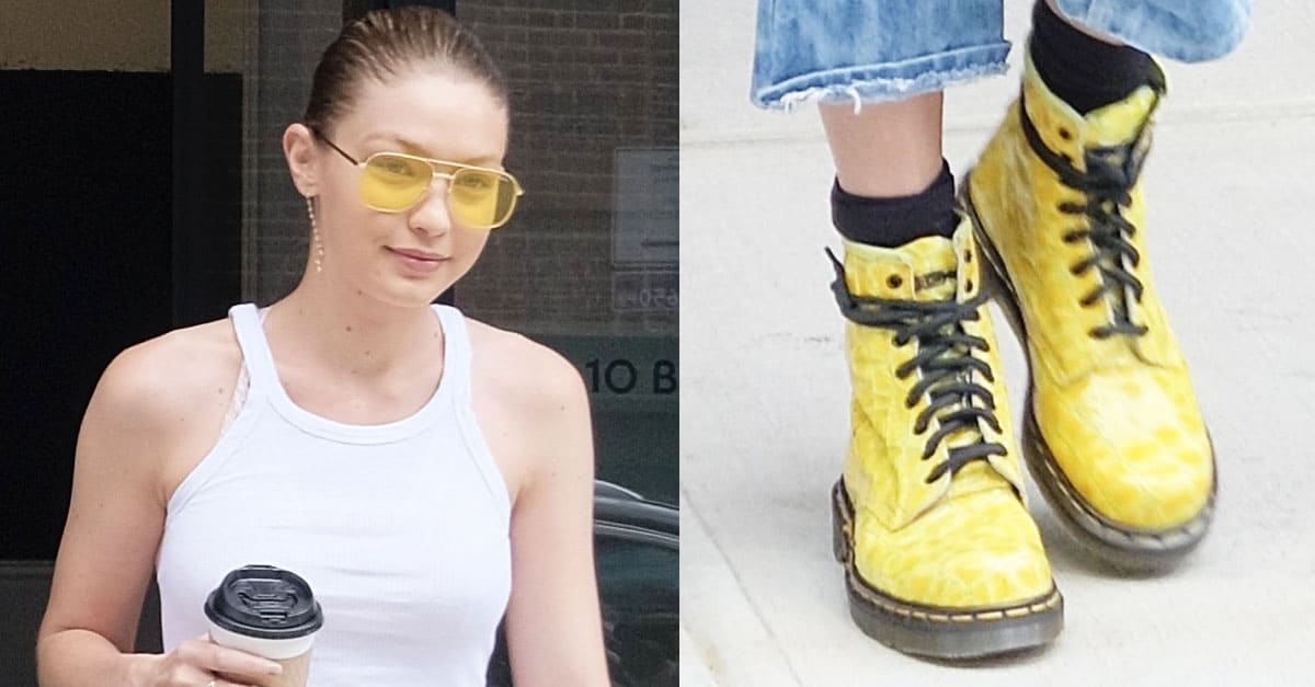 yellow doc martens outfits