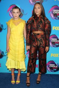 Millie Bobby Brown and Maddie Ziegler's Feet & Shoes at Teen Choice