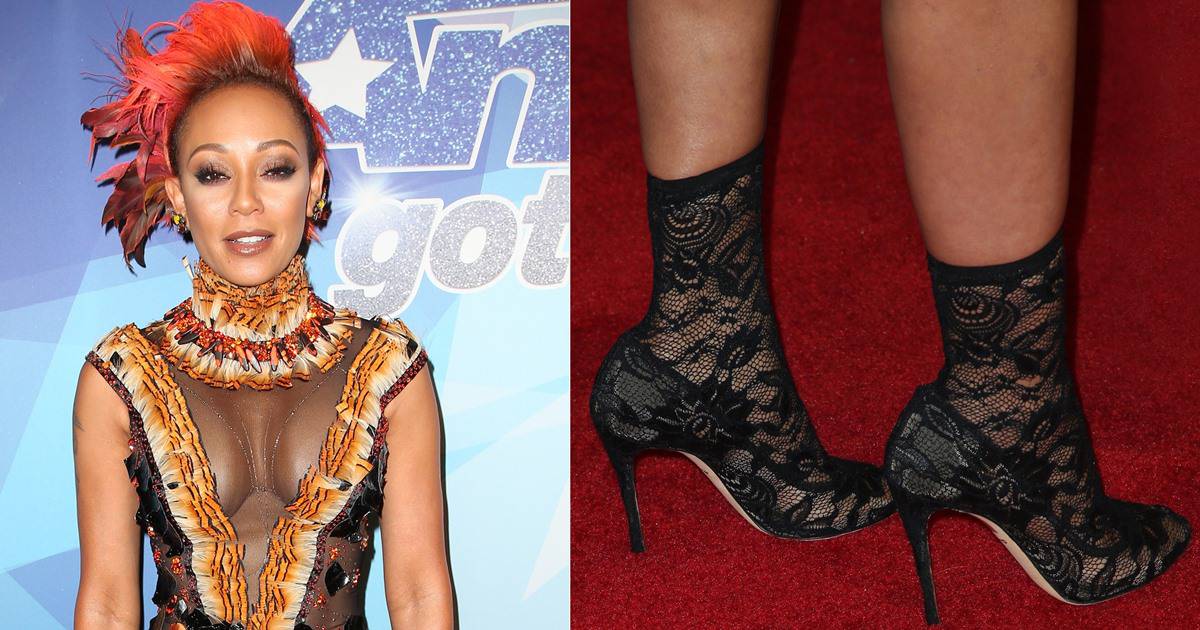 Mel B Flashes Cleavage in Disastrous Sheer Halloween Dress