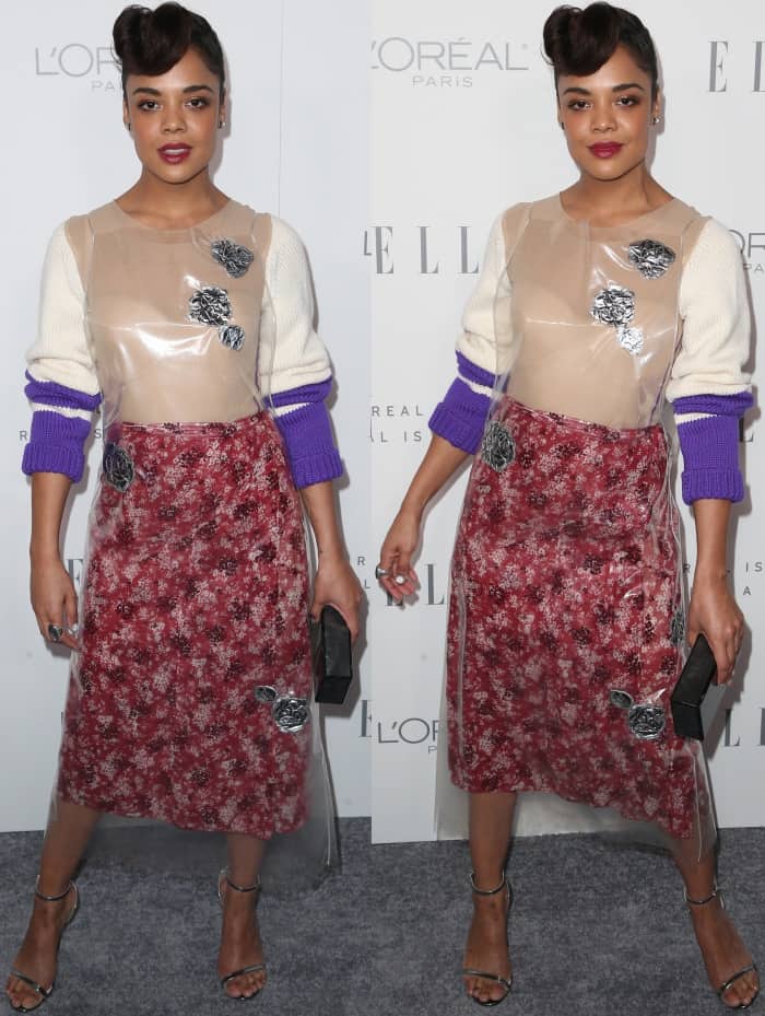 Tessa Thompson Retro Chic in Three Stylish Looks