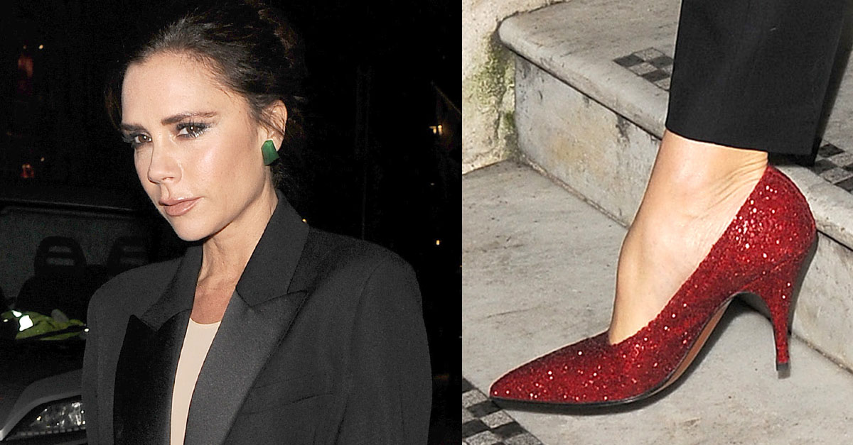victoria beckham red shoes