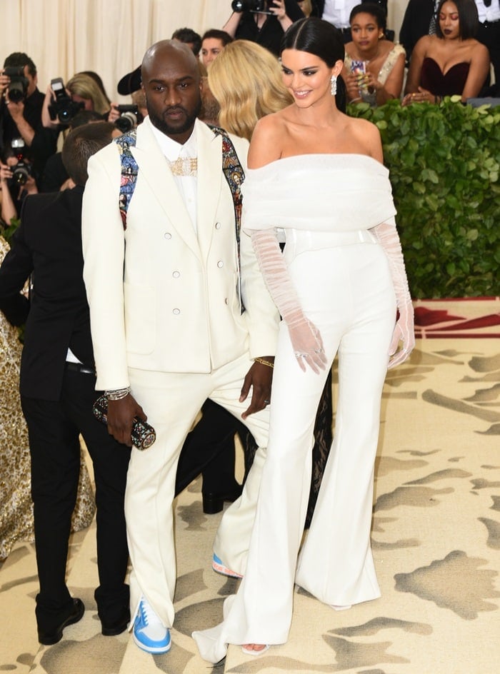 Virgil Abloh and Kendall Jenner at the 2018 Met Gala