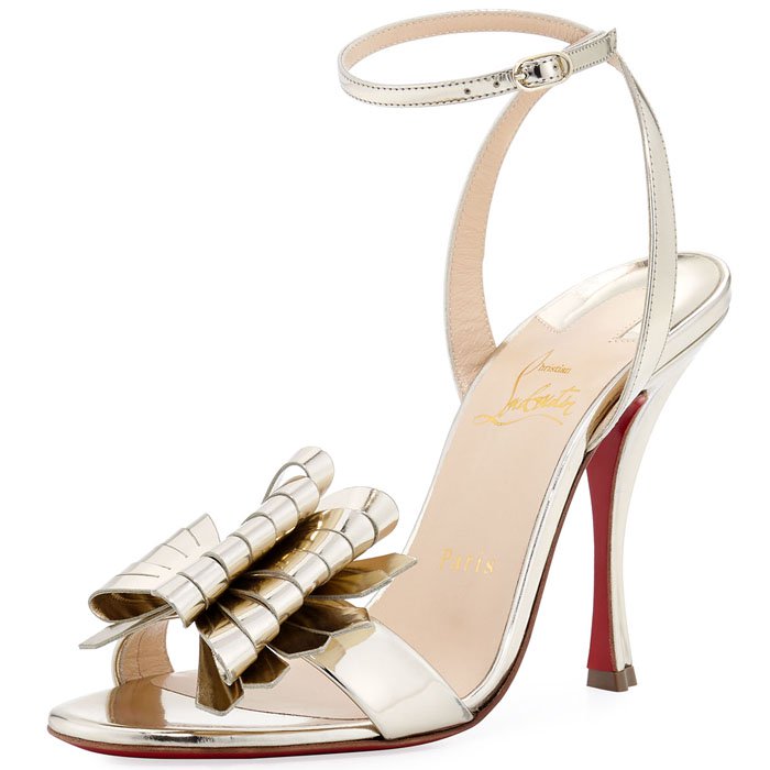 Christian Louboutin "Miss Valois" Bow Sandals