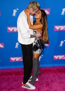 Ariana Grande Kisses Pete Davidson in Le Silla Naomi Boots