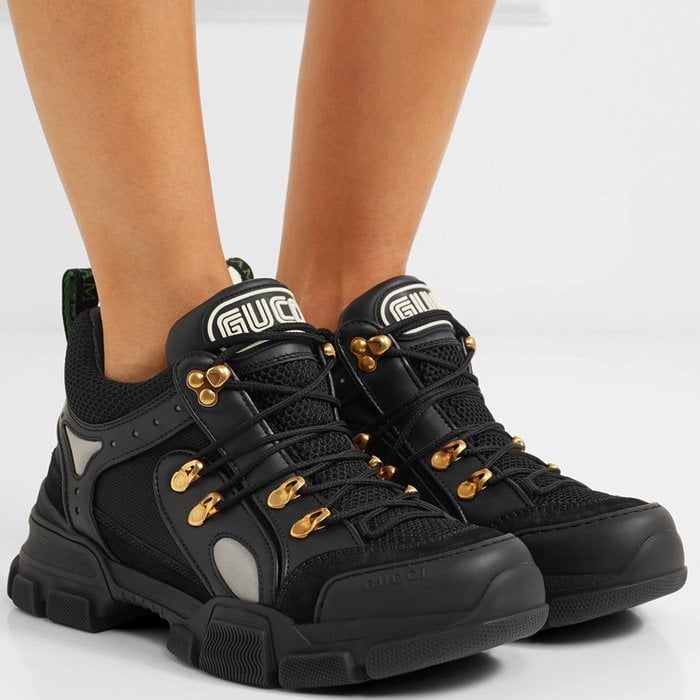 gucci flashtrek sneakers black