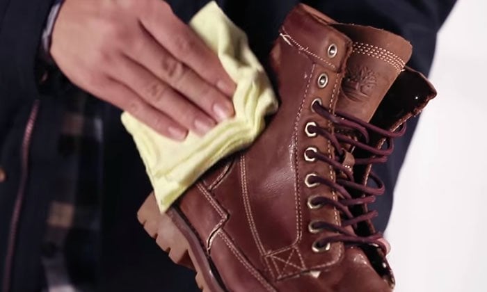 how to clean timberland boots at home