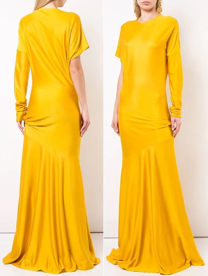 Calvin Klein 205W39NYC Asymmetric Sleeve Dress