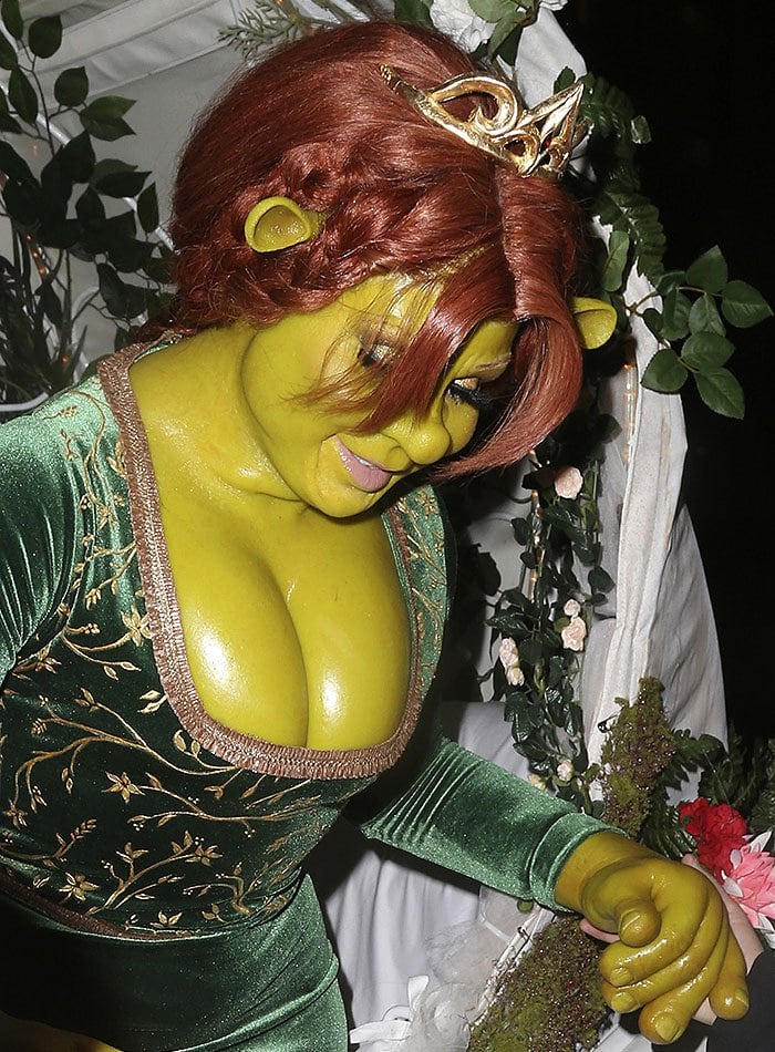 Heidi Klum dressed as Princess Fiona from "Shrek"