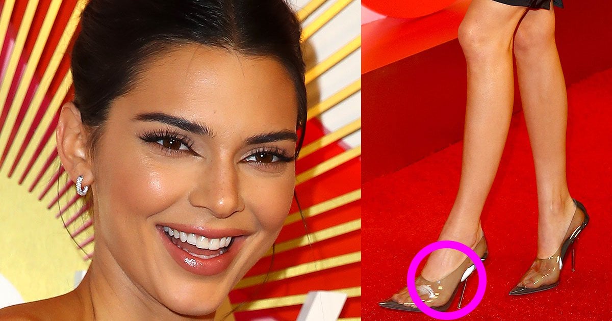 Kendall Jenner Bares Sweaty Feet In Yeezy Pvc Pumps