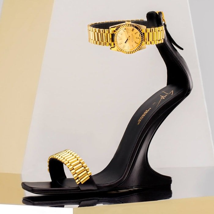 giuseppe zanotti heels with watch