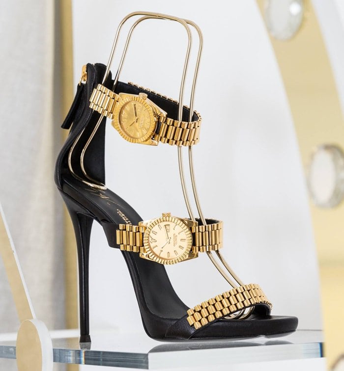 giuseppe zanotti heels with watch