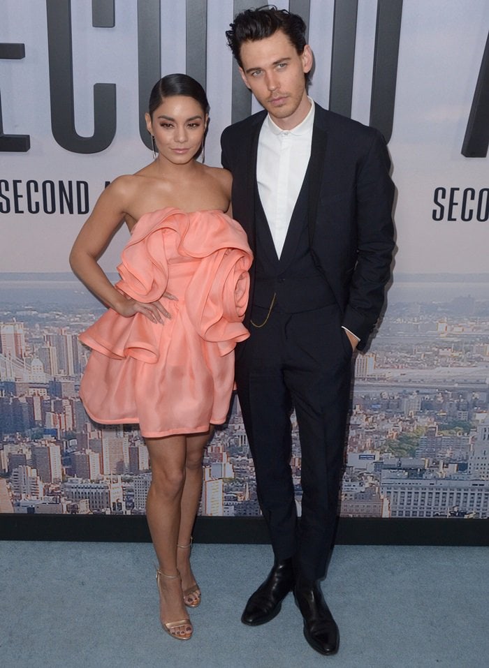 Vanessa Hudgens and Austin Butler at the premiere of Second Act