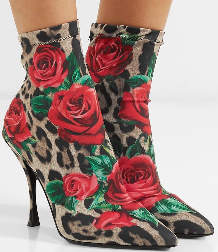 Printed Stretch-Jersey Sock Boots by Dolce & Gabbana