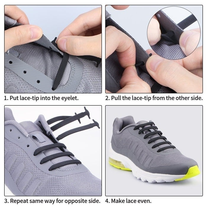 flat elastic shoelaces