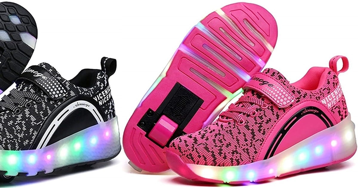tennis shoes with lights on the bottom