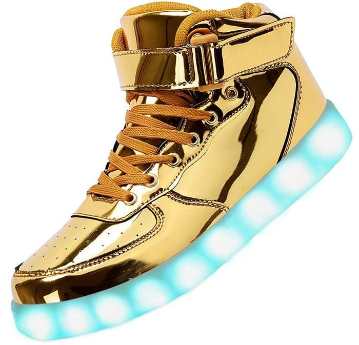 golden shoes for kids