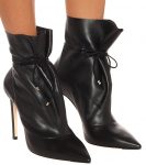 Stitch Drawstring Leather Ankle Boots by Jimmy Choo