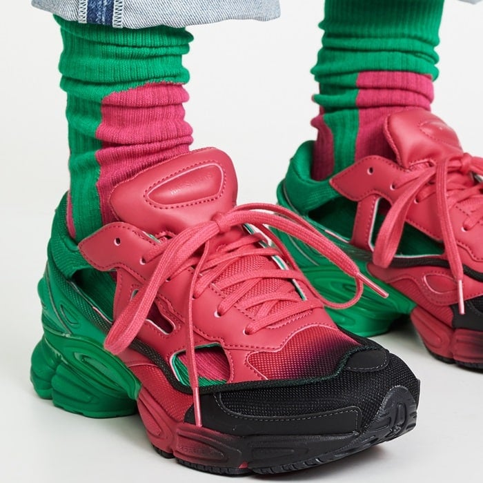 green and pink adidas