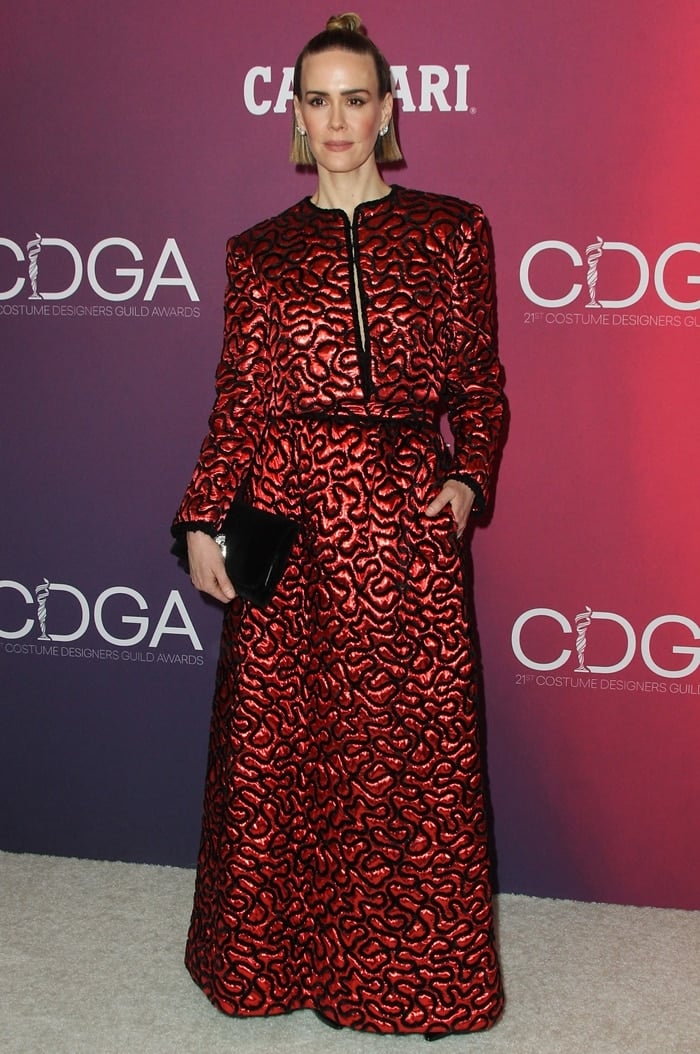 Sarah Paulson Wears Ugliest Gucci Dress of All Time to Game of Thrones