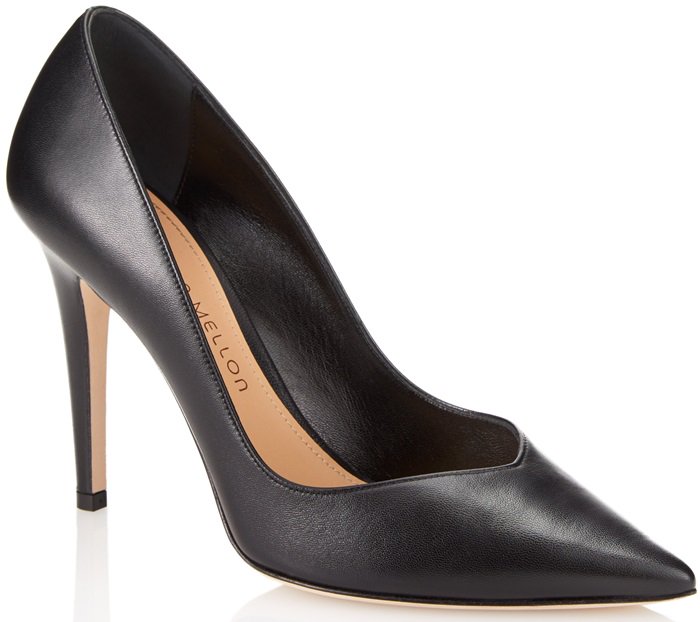 Deep-Plunging Vamp Pumps Worn by Selena Gomez to WE Day