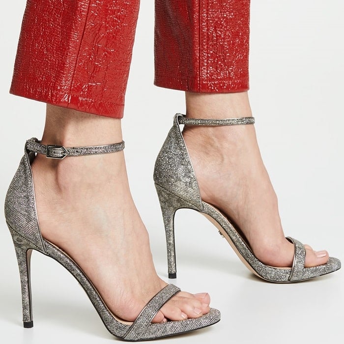 A simple (but never boring!) silhouette is given a glamorous update with metallic mesh on these Sam Edelman sandals—for a pump that is pretty much guaranteed to look good with everything