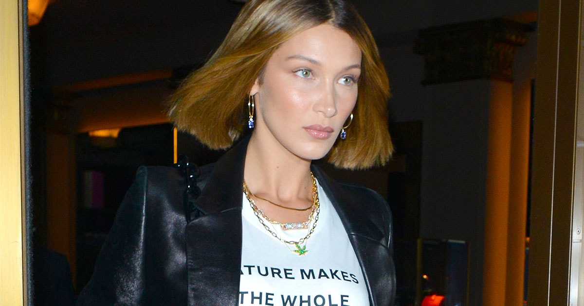 Bella Hadid Wears Shakespeare Quote Dress With Dorateymur Boots