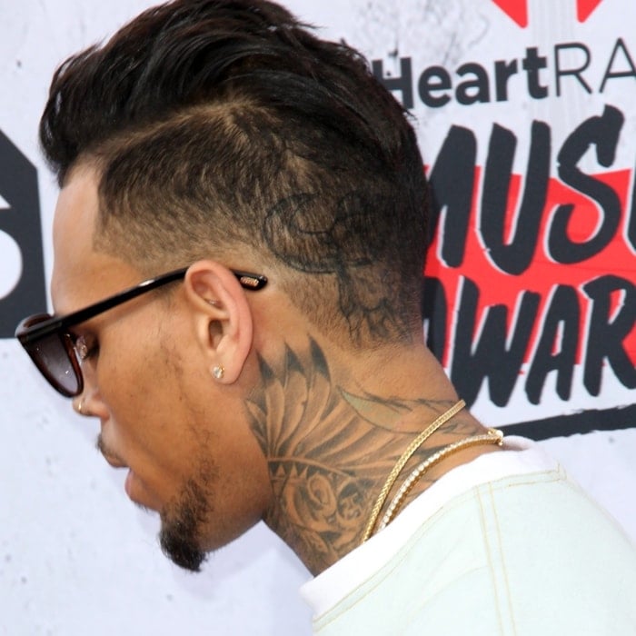 Chris Brown Gets New Wolf Neck Tattoo  ThisisRnBcom  New RB Music  Artists Playlists Lyrics