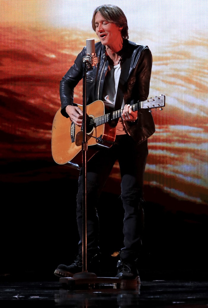 Keith Urban performs a stripped-down version of We Were at the 2019 CMA Awards