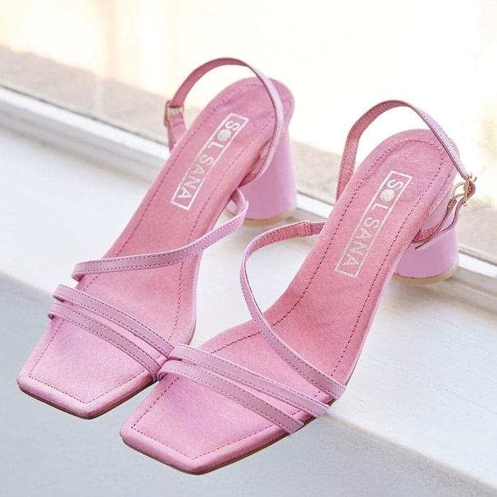 Pink Sol Sana Yole Square Toe Sandals