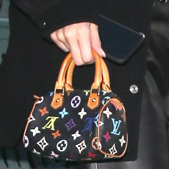Kendall Jenner wearing Louis Vuitton Murakami Mini Speedy Bag, ETOILE  LUXURY VINTAGE