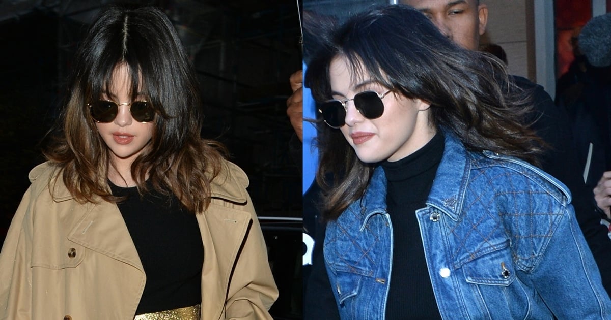 Selena Gomez Rocks Zebra-Print Belted Faux Fur Mango Coat