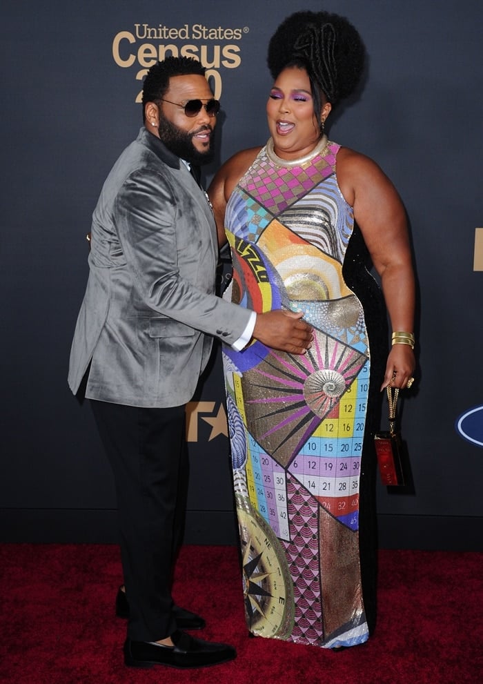 Anthony Anderson and Lizzo attend the 51st NAACP Image Awards