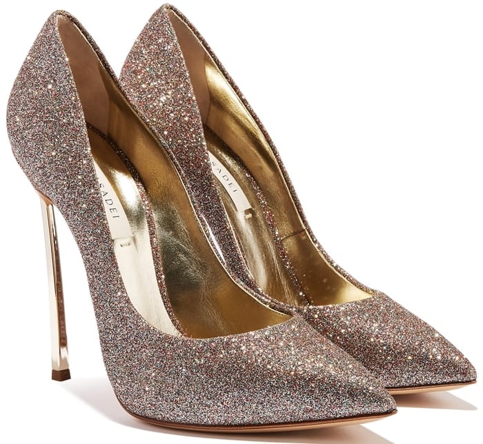 3 Must-See Casadei Shoes in Cleopatra Limited Edition Glitter Colorway