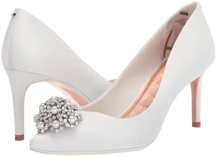 Ted Baker's Pearl-Adorned Brooch Darlils Pumps Are Now On Sale