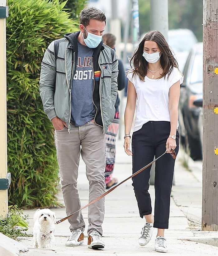 Ben Affleck joins girlfriend Ana de Armas for a walk around their Los Angeles neighborhood