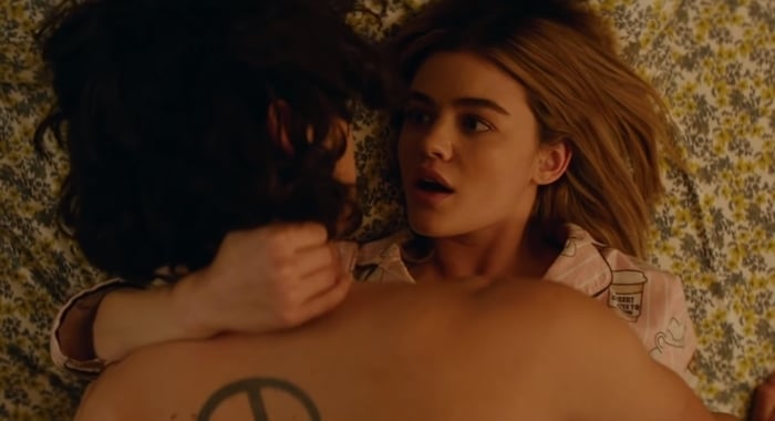 Lucy Hale stars as the pornophobic violinist Lucy Neal in the American romantic comedy film A Nice Girl Like You